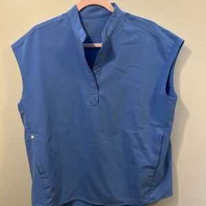 Figs Scrubs Rafael Top light blue  Small